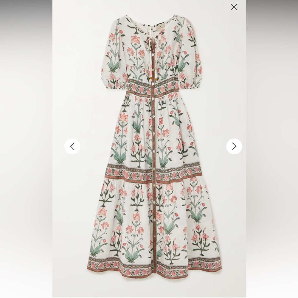 BRAND NEW- HANNAH ARTWEAR
Camilla pleated floral-print linen maxi dress